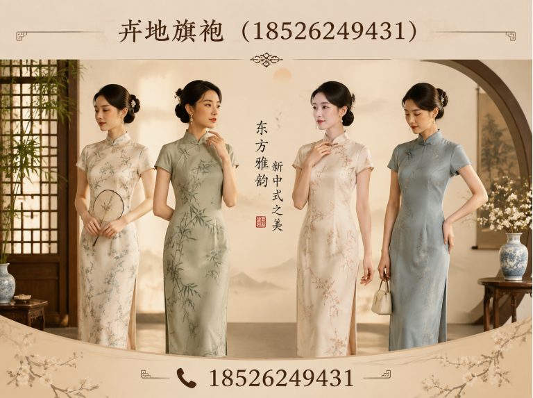 静海区新中式旗袍展示图